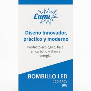 Bombillo LED Lumi 9W 110-240V | Alta Iluminación, Bajo Consumo y Larga Duración