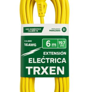 Extensión Eléctrica TRXEN – 6 Metros | Calibre 16 AWG | Heavy-Duty