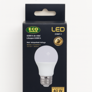 Bombillo LED Eco Max 5W Luz Cálida – Reemplazo de 40W | Bajo Consumo y Multi Voltaje