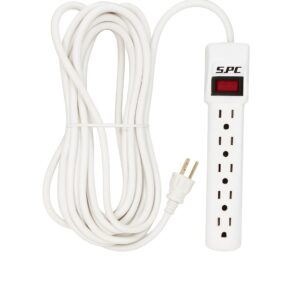 Extensión Eléctrica S.P.C 10 Metros | Cable resistente con múltiples tomas y switch de seguridad