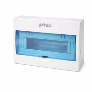 Caja de Breakers para 4 Dobles | Tablero Eléctrico de Distribución con Tapa