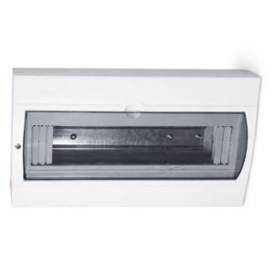 Caja Tablero Eléctrico para 6 Breakers Dobles o 12 Sencillos | Gabinete Plástico con Tapa Transparente