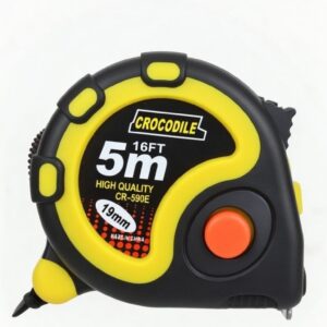 Cinta Métrica Crocodile 5 Metros (16 FT) 19 mm – Flexómetro Profesional de Alta Calidad