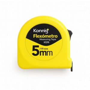 Cinta Métrica 5 metros (19mm) – Flexómetro Profesional Konnig Amarillo