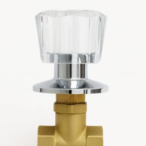 Llave de Empotrar 1/2" Cuerpo de Bronce con Manija Acrílica
