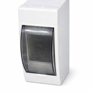 Caja de Breaker Plástica con Tapa Oscura Translúcida para Instalaciones Eléctricas