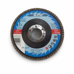 Disco Flap Abrasivo 115mm SPC para Metal y Acero Inoxidable