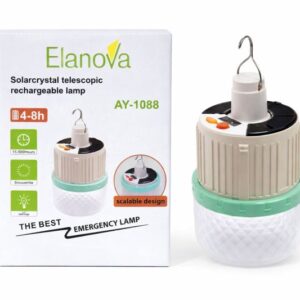 Lámpara Solar LED Recargable de Emergencia