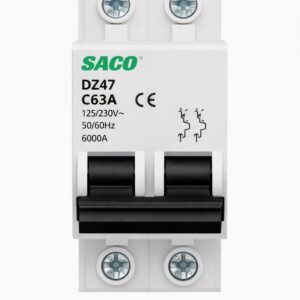 Breaker SACO 63A 2 Polos DZ47 – Protección eléctrica confiable