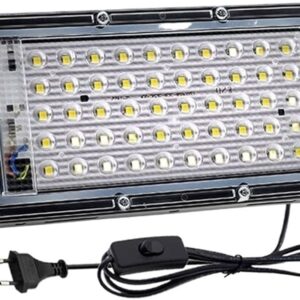Lámpara Solar Exterior 50W | Reflector Solar | Control Remoto | Resistente al Agua